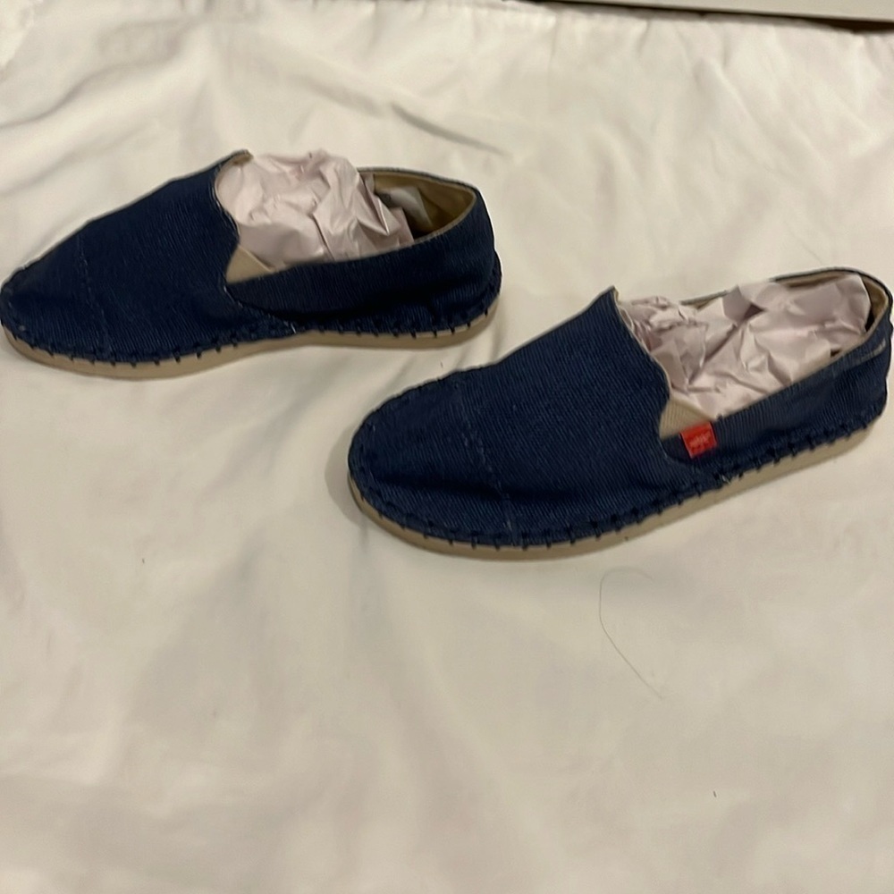 Blue, Jean HAVARIANAS flat kid shoe - Picture 2 of 6
